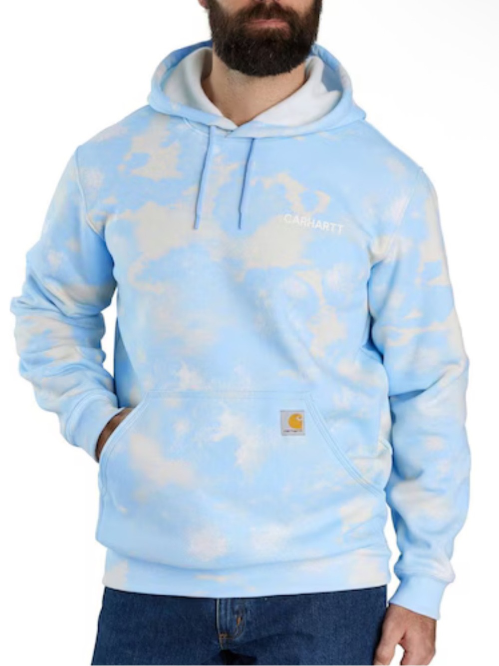 Carhartt Watercolor Camo Cloud Hooded Sweatshirt Loose Fit Size Small Like new!
